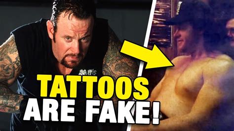 DID YOU KNOW? The Undertaker’s tattoos are all temporary! - YouTube