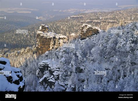 Saxon switzerland winter hi-res stock photography and images - Alamy