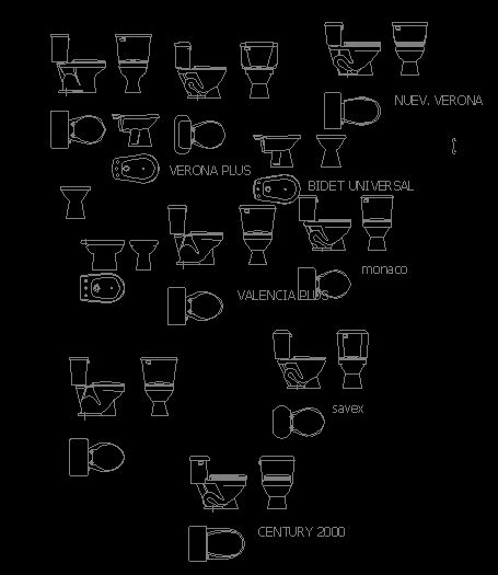 Bathroom Furnitures DWG Elevation for AutoCAD • DesignsCAD