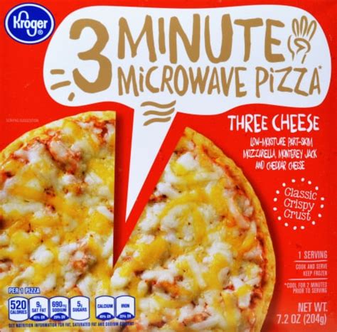 Kroger® 3 Minute Microwave Pizza - Three Cheese, 7.2 Oz - Dillons Food ...