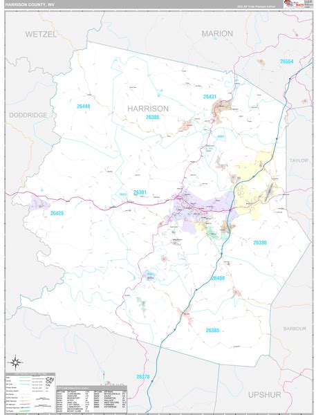 Harrison County, WV Maps