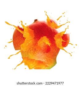 Mango Splash White Background Hd Stock Photo 2229471977 | Shutterstock