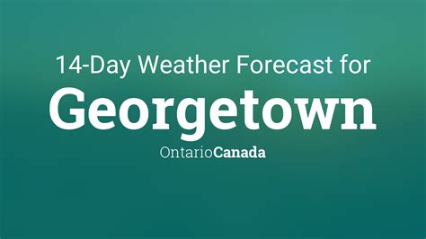 Georgetown, Ontario, Canada 14 day weather forecast