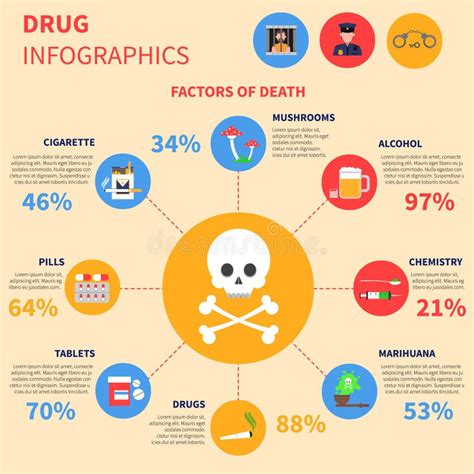 Alcohol Infographics Set Vector Design Illustration Stock Vector - Illustration of juice ...