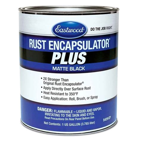 Eastwood Matte Black Rust Encapsulator Plus 1 Gallon Long Lasting Heat Resistant | eBay