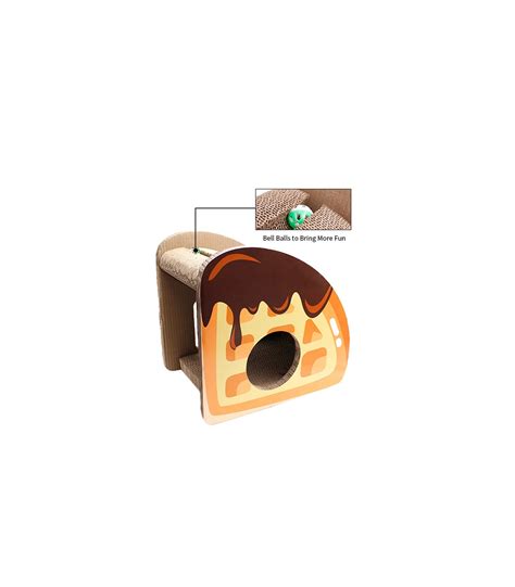 Manufacture & Customize - Eco-Friendly Cardboard House Cat Scratcher with Bell Toy ...