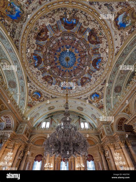 Interior of Dolmabahce Palace Istanbul Turkey Stock Photo - Alamy