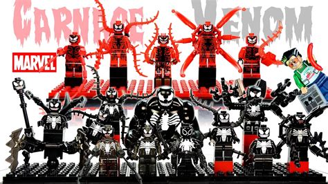 My LEGO Venom™ & Carnage Minifigure Complete Collection 2016 Spider-Man ...