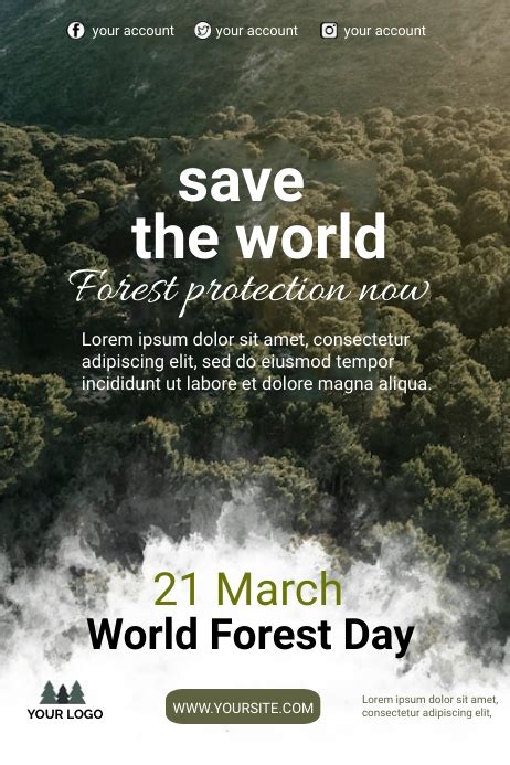 WORLD FOREST DAY POSTER TEMPLATE | PosterMyWall