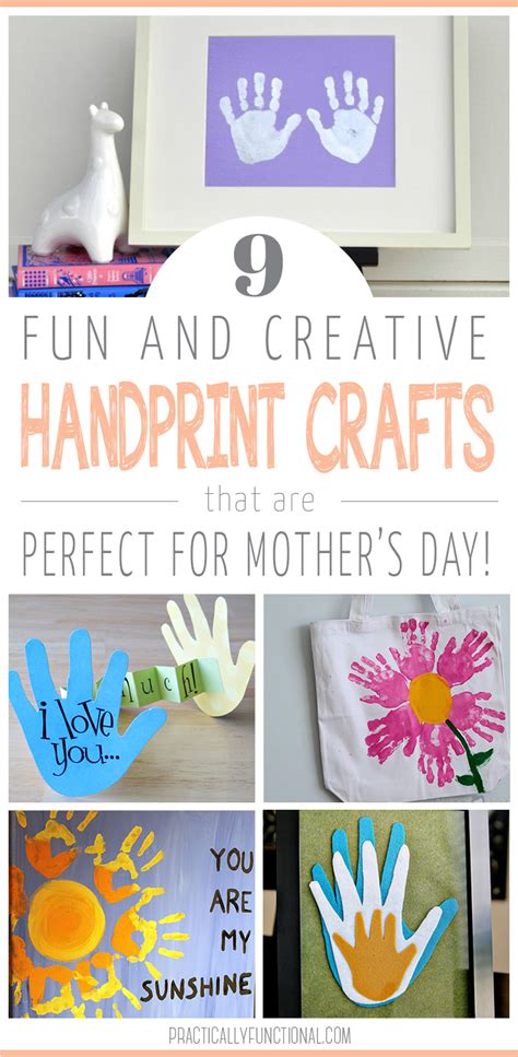 9 Mother's Day Handprint Crafts & Art Ideas – Practically Functional