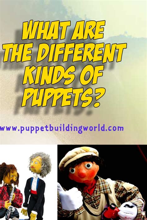 an advertisement for puppet building world featuring puppets