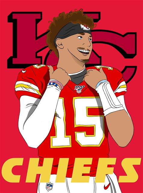 Patrick Mahomes Cartoon Wallpaper - KoLPaPer - Awesome Free HD Wallpapers