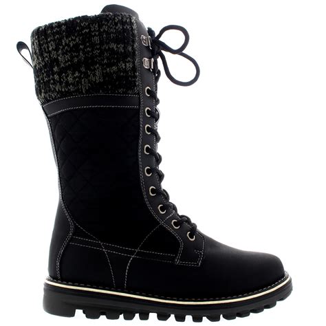 Ladies Waterproof Walking Warm Hiking Snow Rain Winter Mid Calf Boot All Sizes | eBay