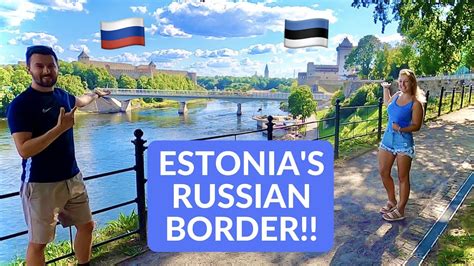 NARVA The Estonian town on the RUSSIAN BORDER CROSSING! - YouTube