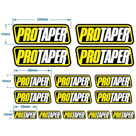 Pro Taper Decal Sheet Sticker Graphic Set Logo Adhesive Aufkleber 15 ...