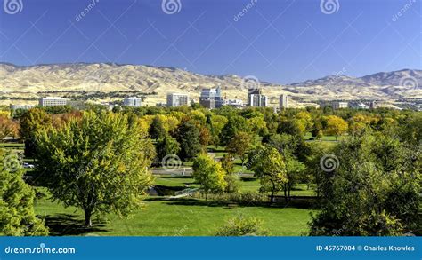 City of Trees Boise Idaho in Fall Colors Stock Photo - Image of autumn, idaho: 45767084