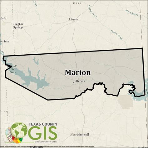 Marion County GIS Shapefile and Property Data - Texas County GIS Data