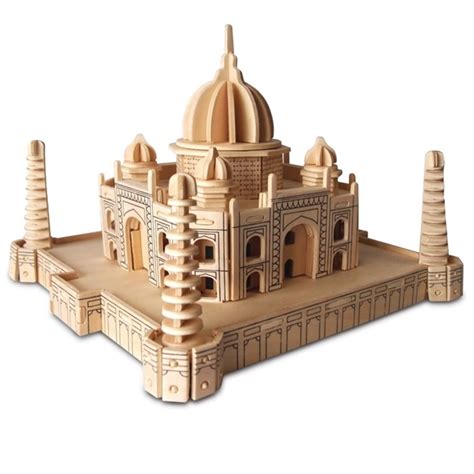 Taj Mahal - 3D Jigsaw Woodcraft Kit Wooden Puzzle