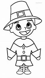 Pilgrim Hat Coloring Pages Printable sketch template