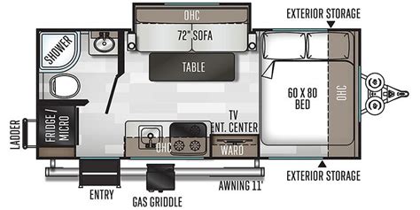 2020 Forest River Rockwood Geo Pro G19FBS Travel Trailer Specs