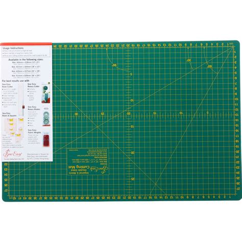 Sew Easy Double Sided Cutting Mat - Green | BIG W