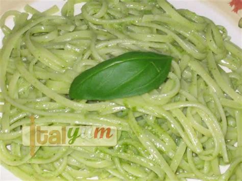 Linguine with pesto sauce recipe