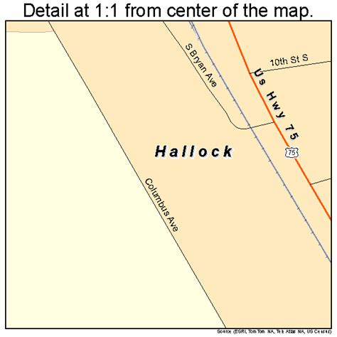 Hallock Minnesota Street Map 2726576