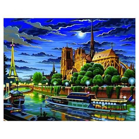 Paris Large Painting By Numbers - CraftyArts.co.uk