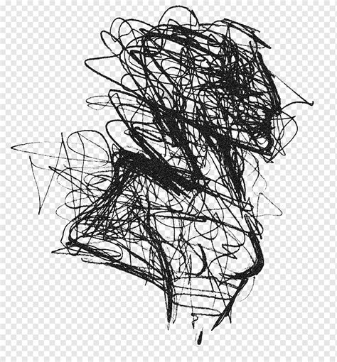 Black lines, Drawing Doodle Art, scribble, branch, monochrome, twig png | PNGWing