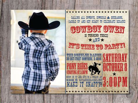 Free Printable Cowboy Birthday Invitations | Dolanpedia