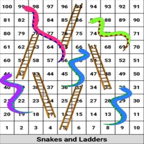 Instant Download Snakes And Ladders Board Game Printable PDF | lupon.gov.ph