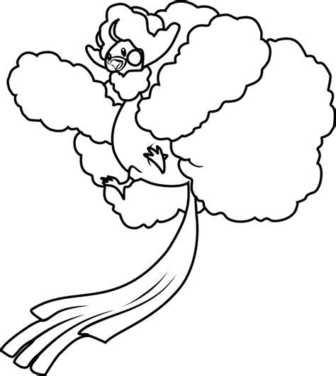 Mega Altaria Pokemon Coloring Page - Free Printable Coloring Pages for Kids