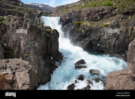 Waterfall Fossa, river Fossa, Iceland Stock Photo - Alamy