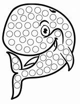Dolphin Dot Marker Coloring Page  Free Printable Pages For Kids sketch template