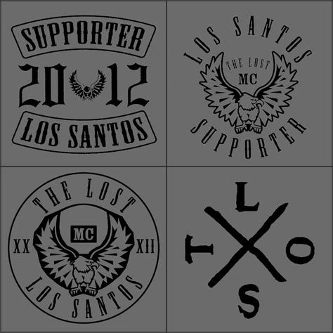 GTAV: Lost MC Logo Set Black by Clutit on DeviantArt