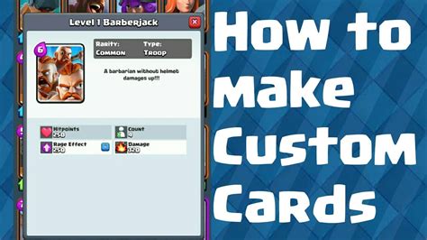 Clash Royale Custom Cards - Cards Info