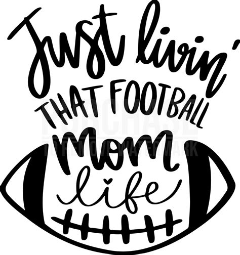 Livin That Football Mom Life SVG, Football SVG, Football Shirt SVG in 2022 | Football shirt ...