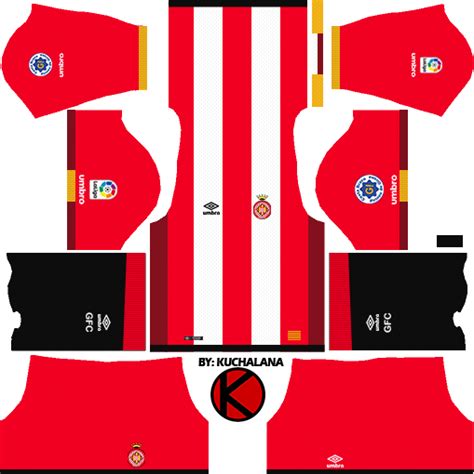 Girona FC 2017/18 - Dream League Soccer Kits - Kuchalana