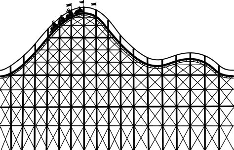 Roller coaster clip art clip art rollercoaster 4 - Clipartix