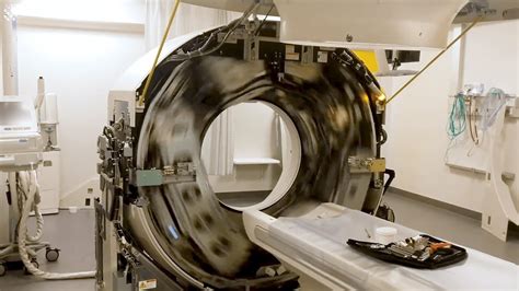 Amazing Footage of a CT Scanner Spinning up to Full Speed