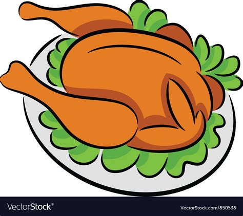 Grilled chicken Royalty Free Vector Image - VectorStock