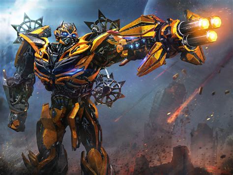 Bumblebee in Action - Transformers: The Last Knight HD Wallpaper by Tian Zi