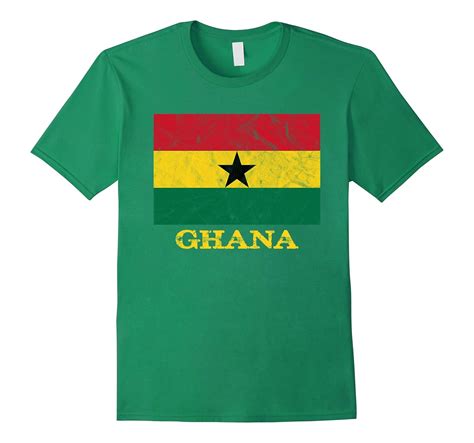 Ghana Flag T-Shirt Distressed Ghana Soccer Jersey-PL – Polozatee