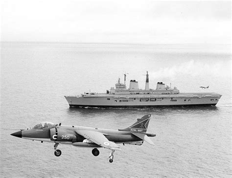 HMS Invincible & Sea Harrier | Battle boats, Aircraft carrier, Royal navy