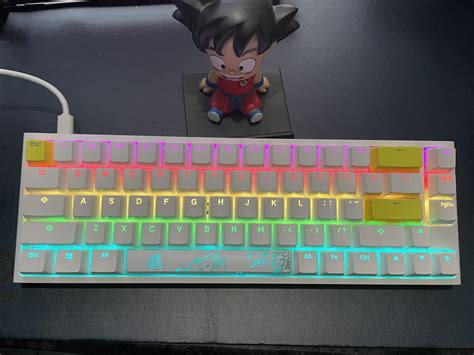 Ducky one 2 SF white with cherry mx silent red and custom key colors ...