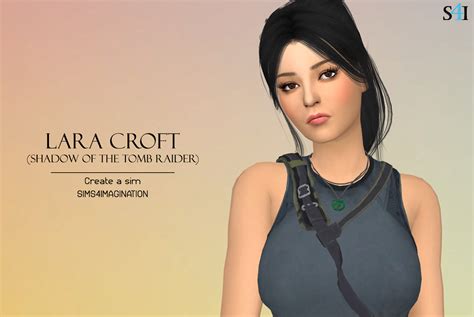 Sims 4 CAS: Lara Croft (Shadow of the Tomb Raider) - Imagination Sims 4 CAS