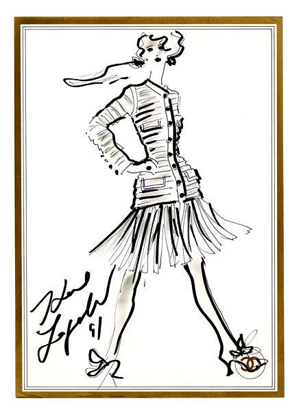 Karl Lagerfeld Sketches at PaintingValley.com | Explore collection of Karl Lagerfeld Sketches