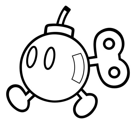 King Bob Omb Coloring Pages Coloring Pages