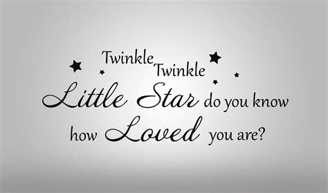 Twinkle Twinkle Little Star Quote Decal Wall Sticker Art Home Decor Kids SQ1023 | eBay