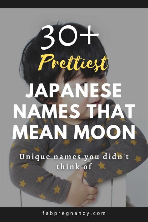 Japanese names that mean moon – Artofit